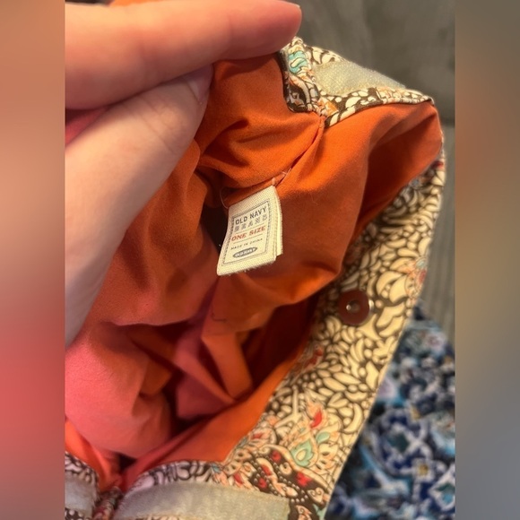 Old Navy Y2K Floral Shoulder Bag Cream and Red - Picture 5 of 5